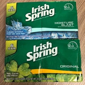 Irish Spring 6 bars soaps x2